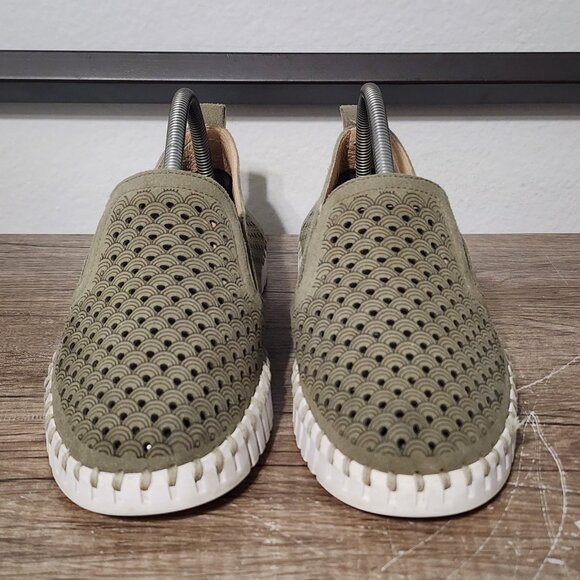 Ilse Jacobsen Tulip Women’s Slip-On Shoes Size 41 (10.5-11) Green - Picture 2 of 8